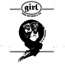GIRL CASUAL CHIC SWEATS & TEES THE ALL-AMERICAN GIRL LIFE logo