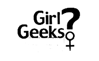 GIRL GEEKS THE FEMALE SIDE OF COMPUTINGA MULTI-MEDIA EXPLORATION logo