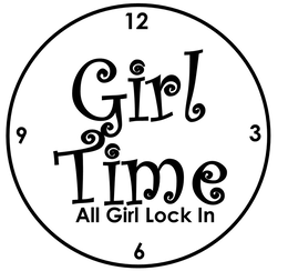 GIRL TIME ALL GIRL LOCK IN 12 3 6 9 logo