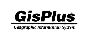 GISPLUS GEOGRAPHIC INFORMATION SYSTEM logo