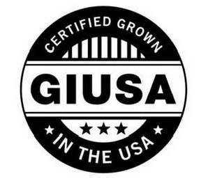 GIUSA CERTIFIED GROWN IN THE USA logo