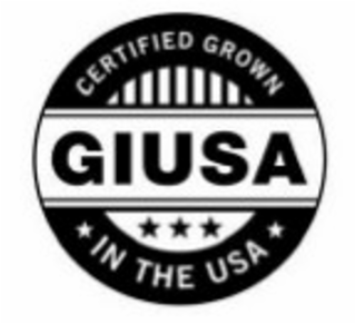 GIUSA CERTIFIED GROWN IN THE USA logo