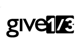GIVE 1/3 logo