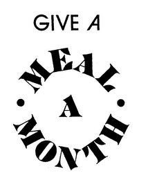 GIVE A MEAL A MONTH logo