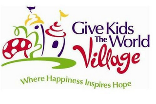 GIVE KIDS THE WORLD VILLAGE WHERE HAPPINESS INSPIRES HOPE logo
