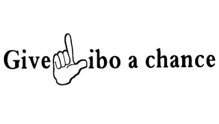 GIVE LIBO A CHANCE logo