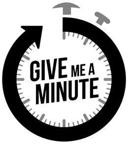 GIVE ME A MINUTE logo