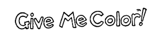 GIVE ME COLOR! logo