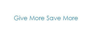 GIVE MORE SAVE MORE logo