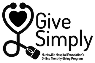 GIVE SIMPLY HUNSTVILLE HOSPITAL FOUNDATION'S ONLINE MONTHLY GIVING PROGRAM logo