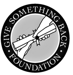 · GIVE SOMETHING BACK · FOUNDATION logo