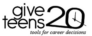 GIVE TEENS 20 TOOLS FOR CAREER DECISIONS logo