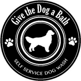 GIVE THE DOG A BATH SELF SERVICE DOG WASH logo