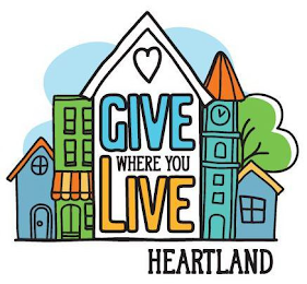 GIVE WHERE YOU LIVE HEARTLAND logo