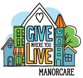GIVE WHERE YOU LIVE MANORCARE logo