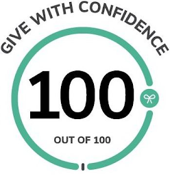 GIVE WITH CONFIDENCE 100 OUT OF 100 logo