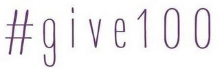 #GIVE100 logo