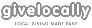 GIVELOCALLY LOCAL GIVING MADE EASY logo
