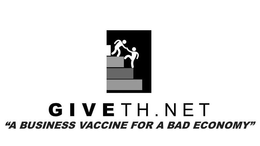GIVETH.NET "A BUSINESS VACCINE FOR A BAD ECONOMY" logo
