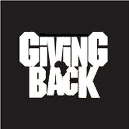 GIVING BACK logo