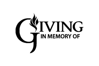GIVING IN MEMORY OF logo
