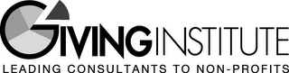 GIVING INSTITUTE LEADING CONSULTANTS TO NON-PROFITS logo