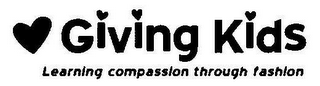 GIVING KIDS LEARNING COMPASSION THROUGH FASHION logo