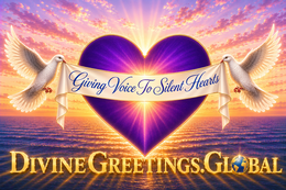 GIVING VOICE TO SILENT HEARTS DIVINE GREETINGS.GLOBAL logo