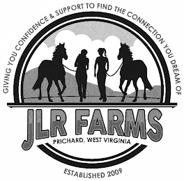 GIVING YOU CONFIDENCE & SUPPORT TO FINDTHE CONNECTION YOU DREAM OF JLR FARMS PRICHARD, WEST VIRGINIA ESTABLISHED 2009 logo