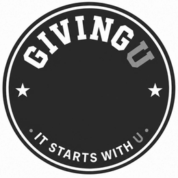 GIVINGU IT STARTS WITH U logo