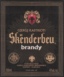 GJERGJ KASTRIOTI SKENDERBEU BRANDY KANTINA E PIJEVE GJERGJ KASTRIOTI SKENDERBEU DURESS - ALBANIA STASH 1485 - 87 DURRES DYRRAH logo