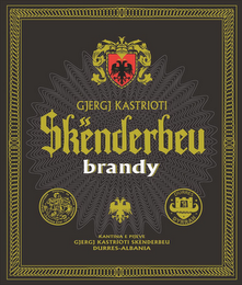 GJERGJ KASTRIOTI SKENDERBEU BRANDY KANTINA E PIJEVE GJERGJ KASTRIOTI SKENDERBEU DURRES ALBANIA logo