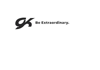 GK BE EXTRAORDINARY. logo