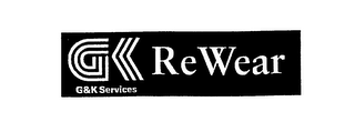 GK G&K SERVICES RE WEAR logo