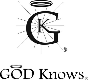 GK GOD KNOWS logo