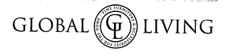GL GLOBAL LIVING FINE FURNITURE & ACCESSORIES FOR THE HOME logo