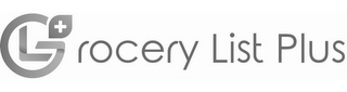 GL GROCERY LIST PLUS logo