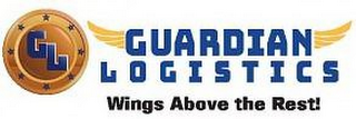 GL GUARDIAN LOGISTICS WINGS ABOVE THE REST! logo