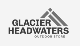 GLACIER HEADWATERS OUTDOOR STORE logo