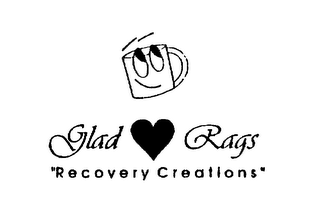 GLAD RAGS "RECOVERY CREATIONS" logo