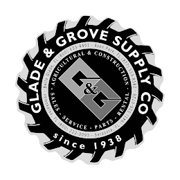 GLADE & GROVE SUPPLY CO SINCE 1938 BELLE GLADE, FL (800) 433-4451 - AVON PARK, FL (877) 513-8182 - IMMOKALEE, FL (800) 222-3093 - SARASOTA, FL (941) 526-0726- AGRICULTURAL & CONSTRUCTION - SALES - SERVICE - PARTS - RENTAL G&G logo