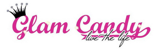 GLAM CANDY LIVE THE LIFE logo