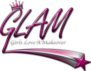 GLAM GIRLS LOVE A MAKEOVER logo