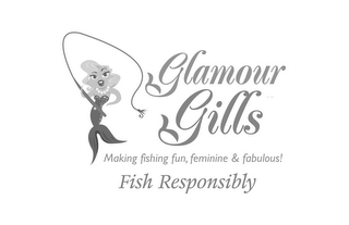 GLAMOUR GILLS MAKING FISHING FUN, FEMININE & FABULOUS! FISH RESPONSIBLY logo