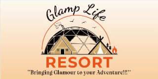 GLAMP LIFE RESORT "BRINGING GLAMOUR TO YOUR ADVENTURE!!!" logo