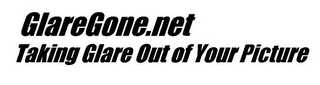 GLAREGONE.NET TAKING GLARE OUT OF YOUR PICTURE logo