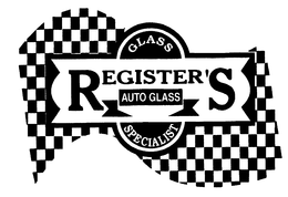 GLASS REGISTER'S AUTO GLASS SPECIALIST logo