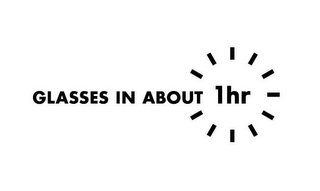 GLASSES IN ABOUT 1 HR logo