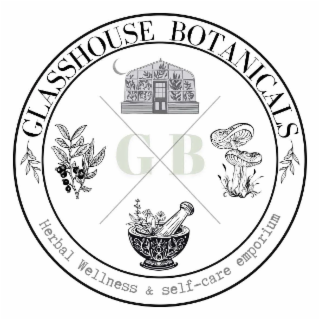 GLASSHOUSE BOTANICALS GB HERBAL WELLNESS & SELF-CARE EMPORIUM logo