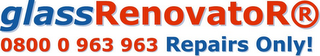 GLASSRENOVATOR 0800 0 963 963 REPAIRS ONLY! logo